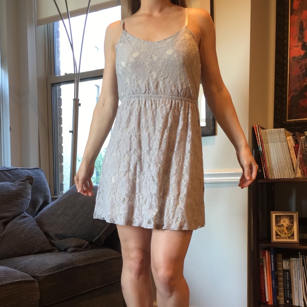 ❗️5for$25❗️Gray Lace 👗 Summer Dress